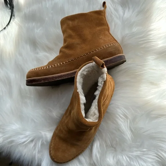EUC Steve Madden Tommy Chestnut Suede Bootie - Picture 2 of 8